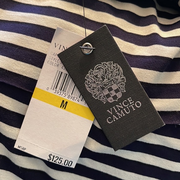 Vince Canute, navy stripe dress size M, never worn - Picture 4 of 4